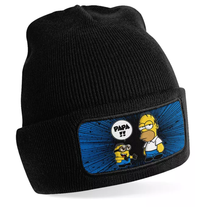 Bonnet Parodie Les Minions Un fiston trop mignon (Super Deformed) - Homer Simpson, Kévin le Minion