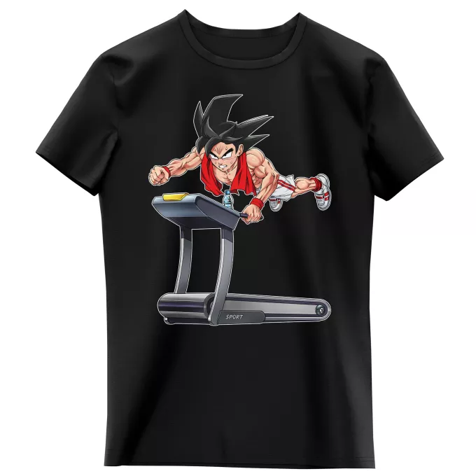 T-shirts Enfants Filles Parodie Dragon Ball Z - DBZ Saiyan Training ! - Sangoku