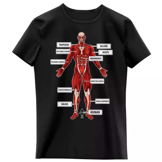 Girls Kids T-shirts Parody of Attack on Titan The colossal Titan
