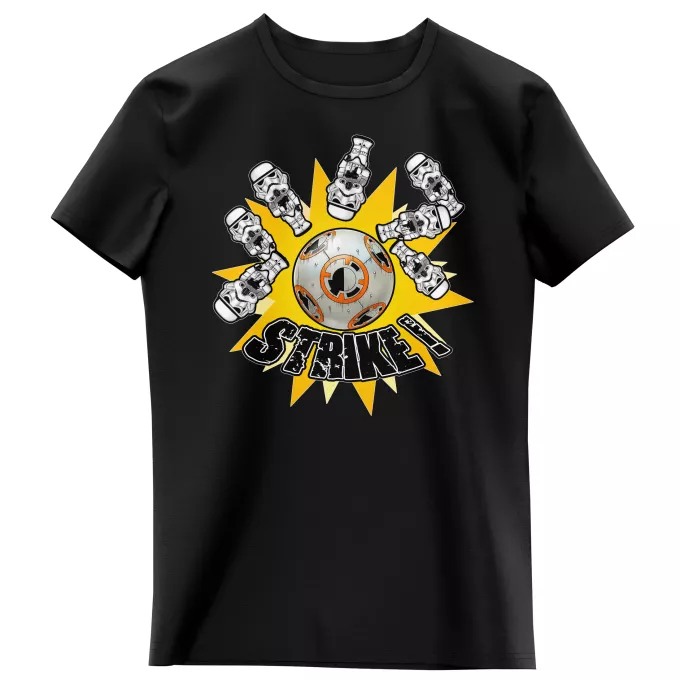 Camisetas Niñas Parodia Star Wars BB-8 y de los Stomtroopers