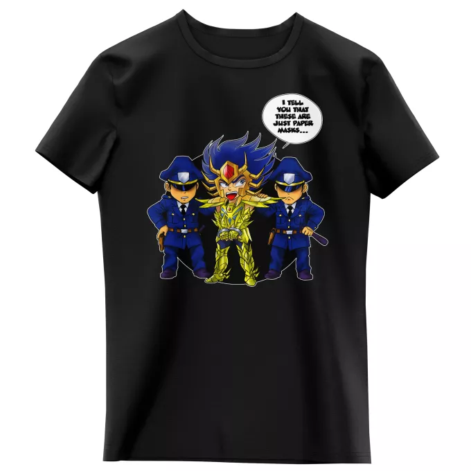 Girls Kids T-shirts Parody of Knights of the Zodiac - Saint Seiya Cancer Deathmask