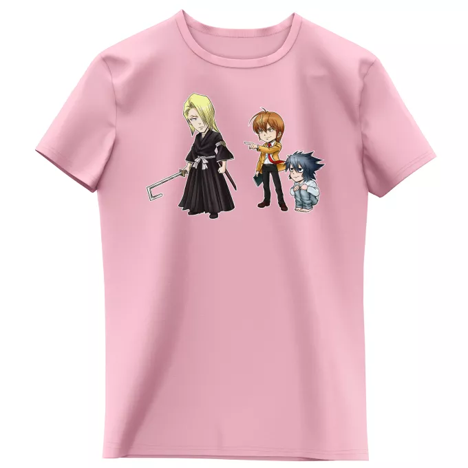 Flickor barnens T-shirts Parodi Bleach L, Lignt Yagami och Kira