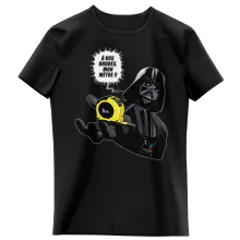 T-shirt Enfant Fille Dark Vador « A vos ordres, mon Mètre... !! » – Parodie Star Wars