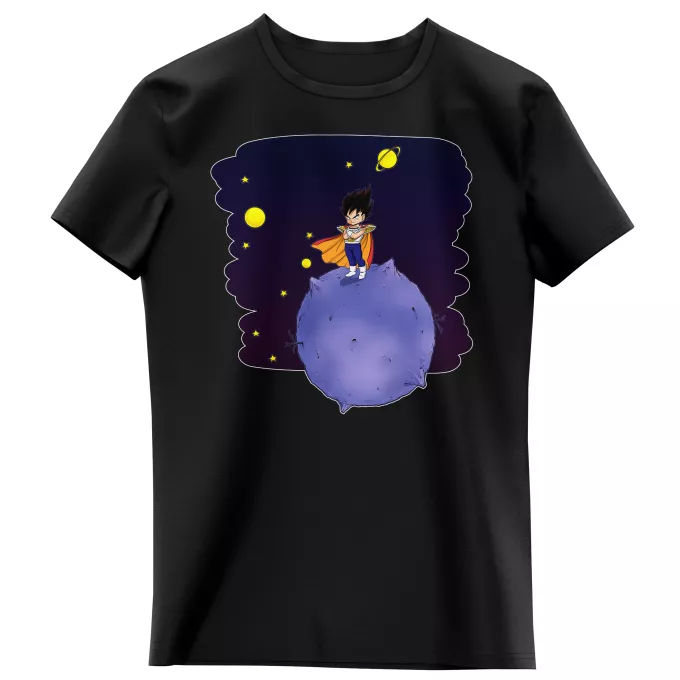 T-shirts crianças raparigas Paródia Dragon Ball Z - DBZ O Principezinho Vegeta