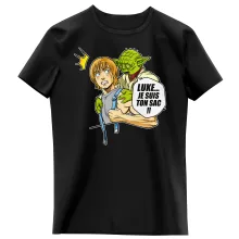 T-shirt Enfant Fille Yoda « Luke... Je suis ton sac !! » – Parodie Star Wars