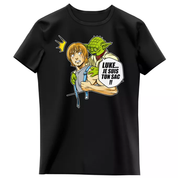 T-shirts Enfants Filles Parodie Star Wars Luke... Je suis ton sac !! - Yoda, Luke Skywalker