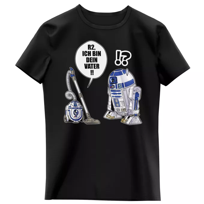 Mädchen Kinder T-Shirts Parodie auf Star Wars R2-D2 - Ich Bin Dein Vater