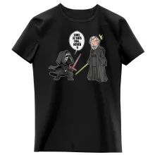 T-shirt Enfant Fille Kylo Ren Vs Luke Skywalker « Luke, je suis ton... ;) » – Parodie Star Wars