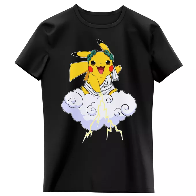 Girls Kids T-shirts Parody of Pokémon Pikachu et Zeus