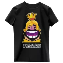 T-shirt Enfant Fille Le Roi « J'tai Clashé !! » – Parodie Clash Royale