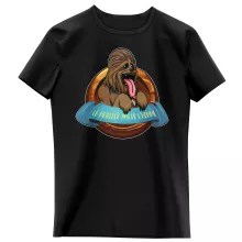 T-shirt Enfant Fille Chewbacca « Le Meilleur Ami de l'Homme... » – Parodie Star Wars