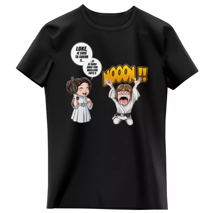T-shirts Enfants Filles Parodie Star Wars Luke Life Episode II : Une soeur indigne :) - Leila Skywalker
