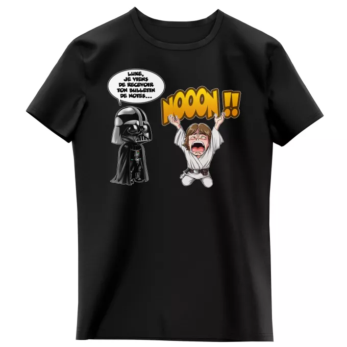 T-shirts Enfants Filles Parodie Star Wars Luke Life Episode I : Un père qui craint :) - Luke Skywalker, Dark Vador