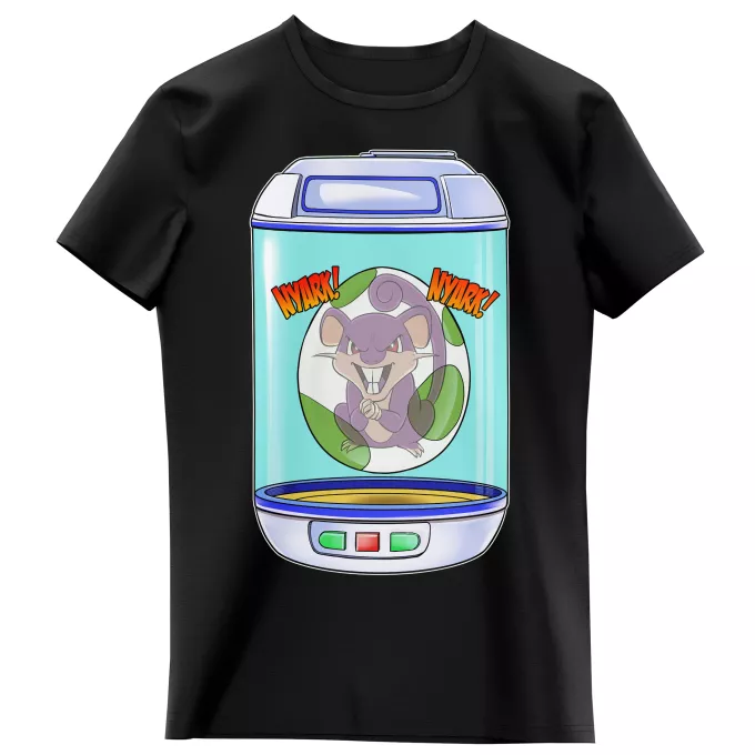 Flickor barnens T-shirts Parodi Pokémon Rattata