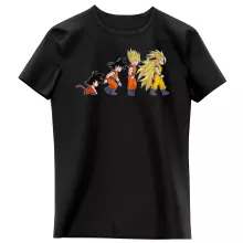 T-shirts crianças raparigas Son Goku “A Teoria da Evolução Saiyajin” – Dragon Ball Z de parodia