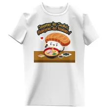 T-shirt Enfant Fille Humoristique « Sauvons les Sushis !! » – Parodie Funny