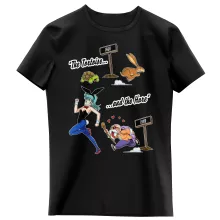 Kame Sennin Girls Kids T-shirt “Kame Sennin and Bulma” – Dragon Ball parody