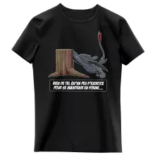 T-shirt Enfant Fille Krokmou « Rien de tel qu'un peu d'exercice pour se maintenir en forme... » – Parodie Dragons