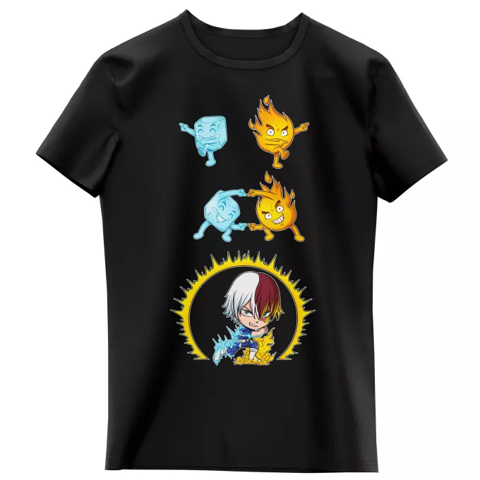 Flickor barnens T-shirts Parodi My Hero Academia Shoto Todoroki