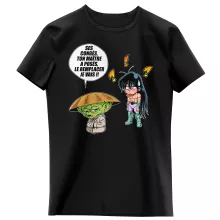 T-shirt Enfant Fille Shiryu « Un maître en congés... » – Parodie Star Wars