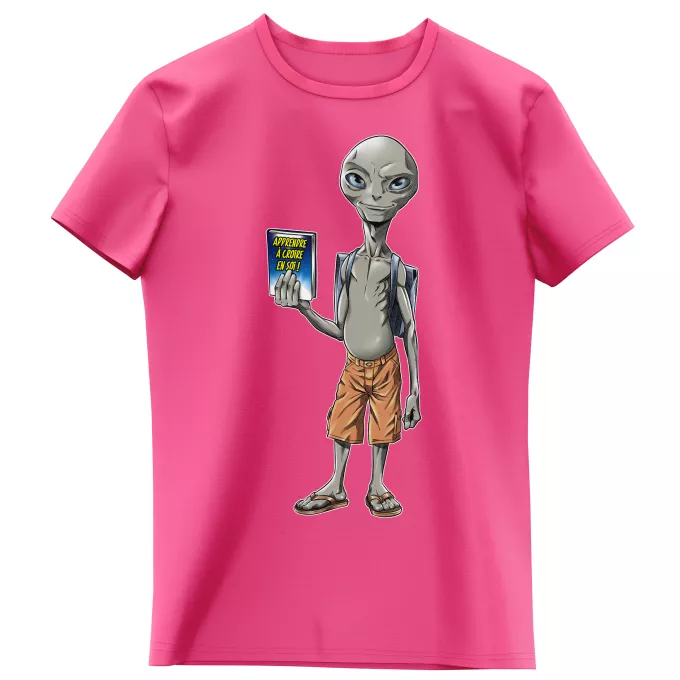 T-shirts Enfants Filles Parodie Paul l'Alien Apprendre à croire en soi... - Paul l'Extraterrestre