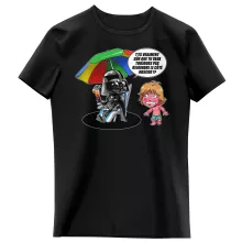 T-shirt Enfant Fille Luke Skywalker « Le pouvoir du côté Obscur... » – Parodie Star Wars