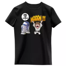 T-shirt Enfant Fille Luke Skywalker « Luke Life Episode V : un robot...ménager !! » – Parodie Star Wars