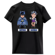T-shirt Enfant Fille « Les 2 Super-Héros de la Nuit !! » – Parodie Batman