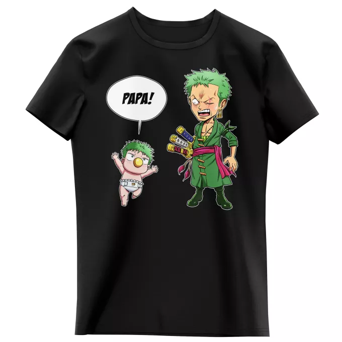 T-shirts Enfants Filles Parodie One Piece Un fiston démoniaque !! - Zorro Roronoa, Baby Beel