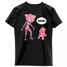 T-shirt Enfant Fille « Une maman sacrément caline ! » – Parodie Bisounours