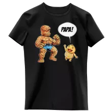 T-shirt Enfant Fille La Chose « Un papa solide comme un roc ! » – Parodie Zelda