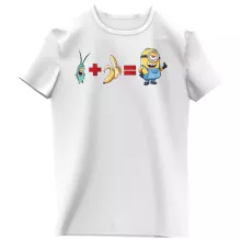 T-shirt Enfant Fille Plankton « Une addition trop mignonne » – Parodie Les Minions