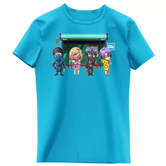Magliette per bambine e ragazze Paoridia Mortal Kombat Sub-Zero