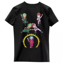 Hisoka T-shirts kinderen meisjes “Hisoka, De Joker en Zoro” – One Piece parodie
