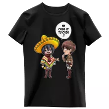 Mikasa Ackerman Girls Kids T-shirt “Mikasa Ackerman and Eren Yeager” – Attack on Titan parody