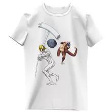 Zeke Yeager Girls Kids T-shirt “A titanic game of baseball” – Attack on Titan parody
