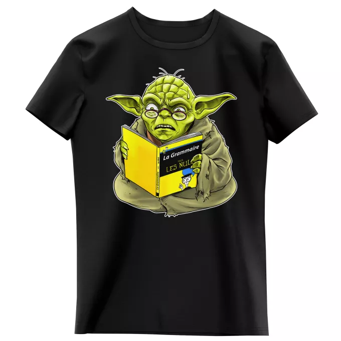 T-shirts Enfants Filles Parodie Star Wars En grammaire, un zéro, il est... :) - Yoda