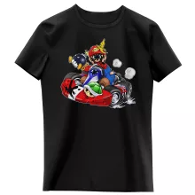 T-shirt Enfant Fille Mario « Kart Fighter - Player 1 » – Parodie Mario Kart