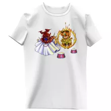 T-shirts kinderen meisjes Manga-parodieën