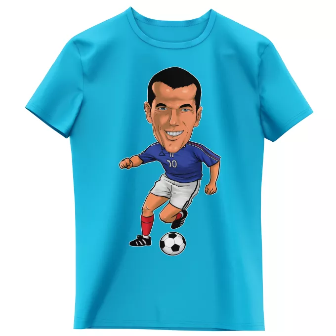 T-shirts Enfants Filles Parodie Caricature de Stars Caricature SD Manga Stars Vol.8 ! - Caricature Stars - Zinedine Zidane