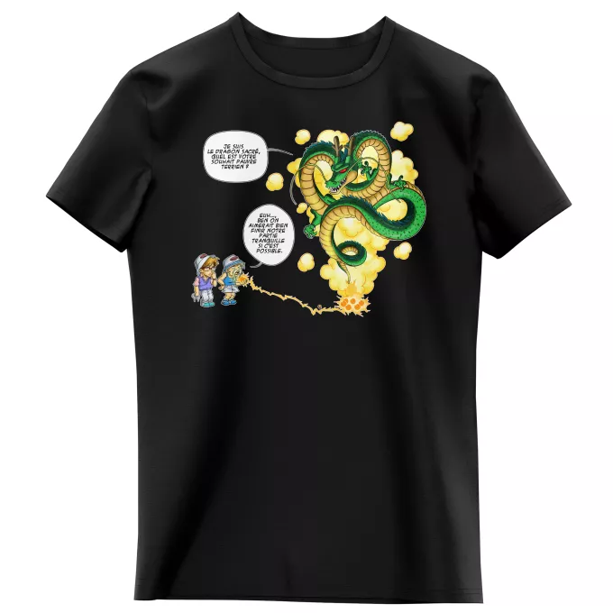 T-shirts Enfants Filles Parodie Dragon Ball Z - DBZ La Pétanque, c'est sacré ! - Shenron, les pétanqueurs marseillais