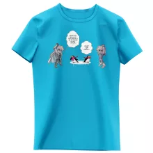 T-shirt Enfant Fille Camus « Des Relations glaciales entre un Maître et son élève ! » – Parodie Saint Seiya
