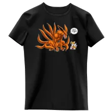 T-shirt Enfant Fille Kyubi « Petit joueur ! » – Parodie Naruto