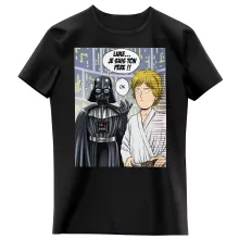 T-shirt Enfant Fille Dark Vador « Une révélation choquante... ou pas ! » – Parodie One-Punch Man