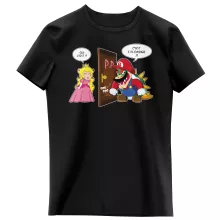 T-shirt Enfant Fille Bowser « C'est l'plombier ! » – Parodie Super Mario
