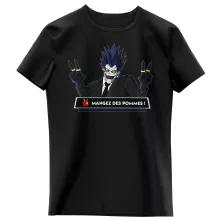 T-shirt Enfant Fille Ryuk « Mangez des Pommes ! » – Parodie Death Note