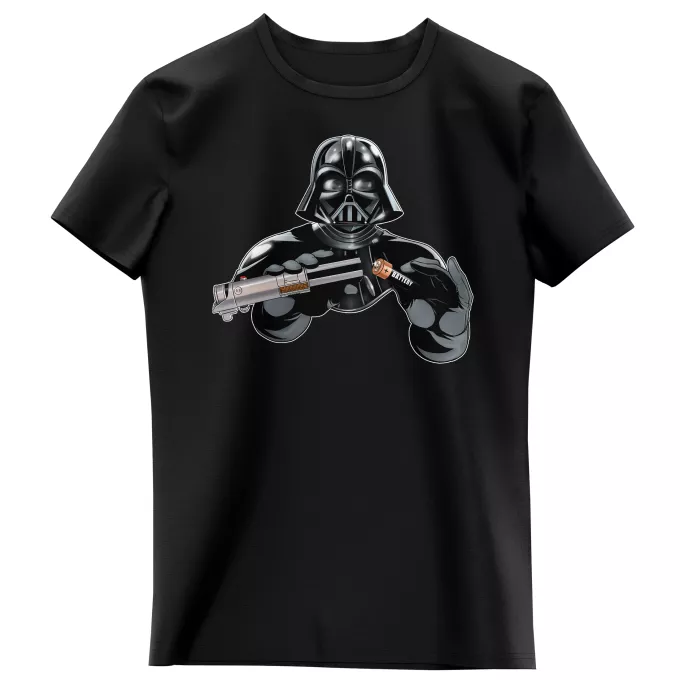 Flickor barnens T-shirts Parodi Stjärnornas krig Darth Vader