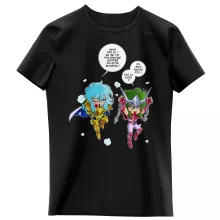 T-shirt Enfant Fille Shun « Faisons l'Amour, pas la Guerre !! » – Parodie Saint Seiya