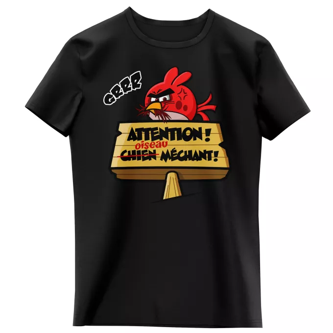 T-shirts Enfants Filles Parodie Angry Birds Oiseau méchant :)