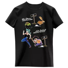 T-shirt Enfant Fille Tortue Géniale « De La Fontaine à Toriyama.... » – Parodie Dragon Ball